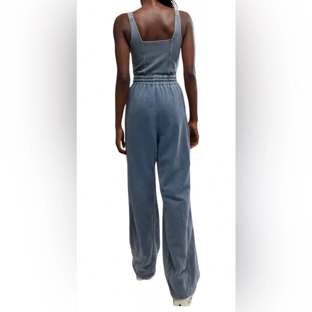 NWT Free People Movement XL Inbound Onesie in Skyline Misty Blue Jumpsuit $128 - Picture 6 of 12